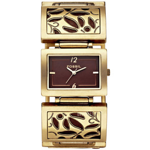 Horlogeband Fossil ES1785 Roestvrij staal (RVS) Doublé 16mm